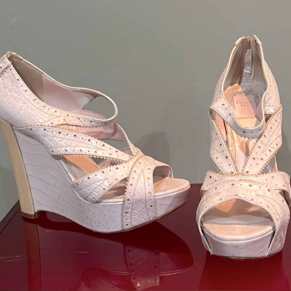 Dior Wedge Sandals